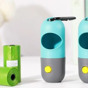 PlushPup Night-Walk Bag Dispenser with LED — 2-Pack