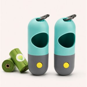 PlushPup Night-Walk Bag Dispenser with LED — 2-Pack